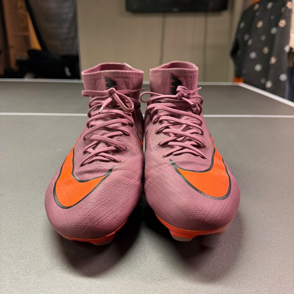 Nike Air Zoom Mercurial Superfly 9 Academy Soccer Cleats Pink Orange Mens 9.5